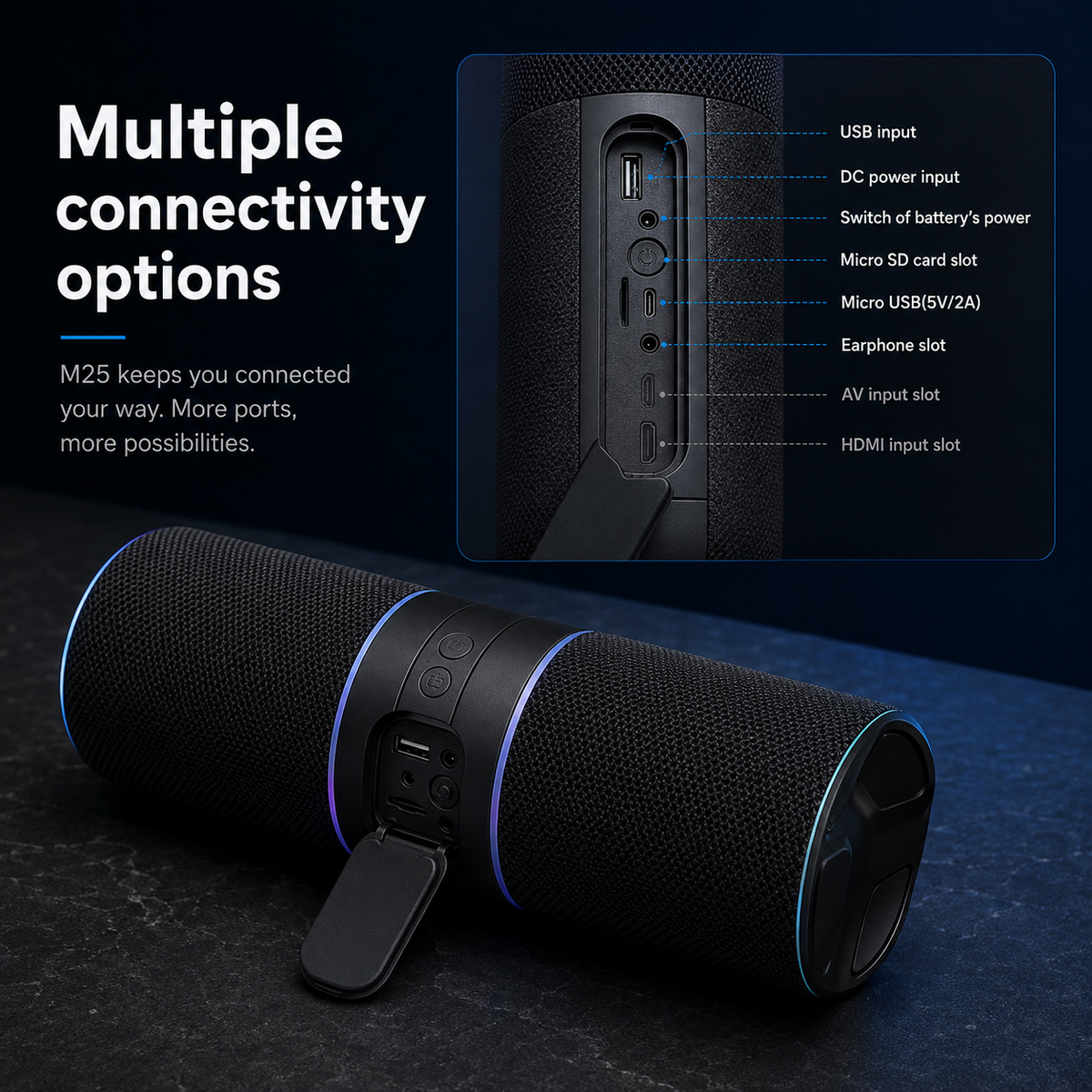Bluetooth Magnetic Split Subwoofer Speaker