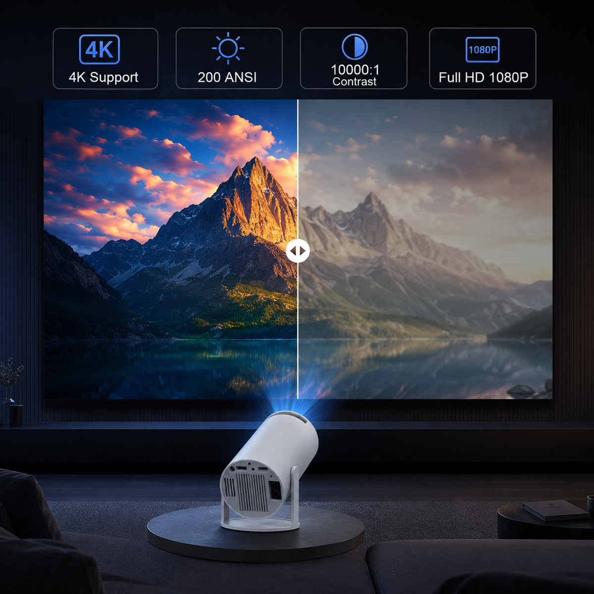 Mini Projector 4K